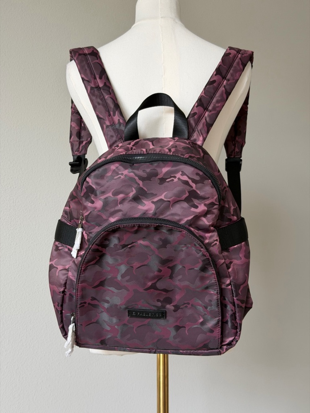 Trendy Fabletics The Downtown Burgundy Camo Backpack - Active Lifestyle - Picture 2 of 15